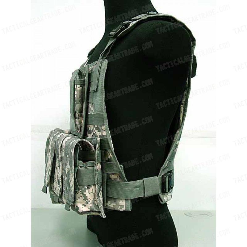 US Marine Assault Molle Plate Carrier Vest Digital ACU Camo