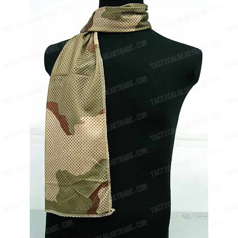 USMC Army Scrim Scarf Face Veil Mask Desert Camo