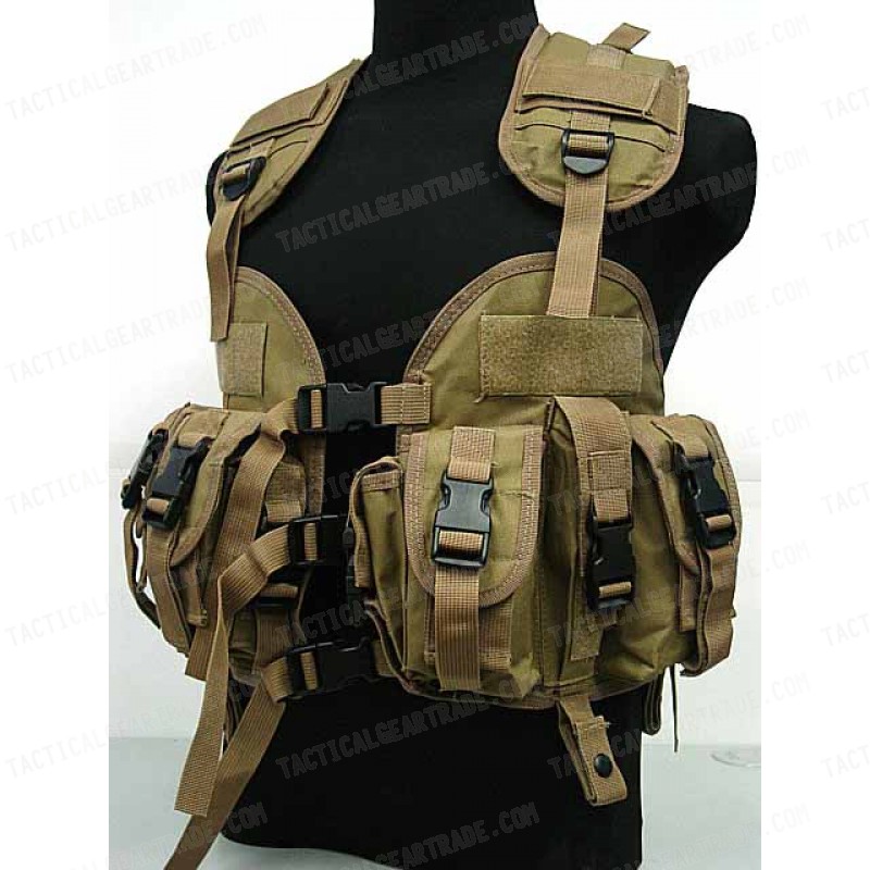 US Navy Seal CQB LBV Modular Assault Vest Coyote Brown