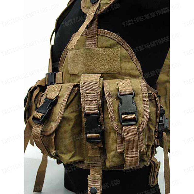 US Navy Seal CQB LBV Modular Assault Vest Coyote Brown