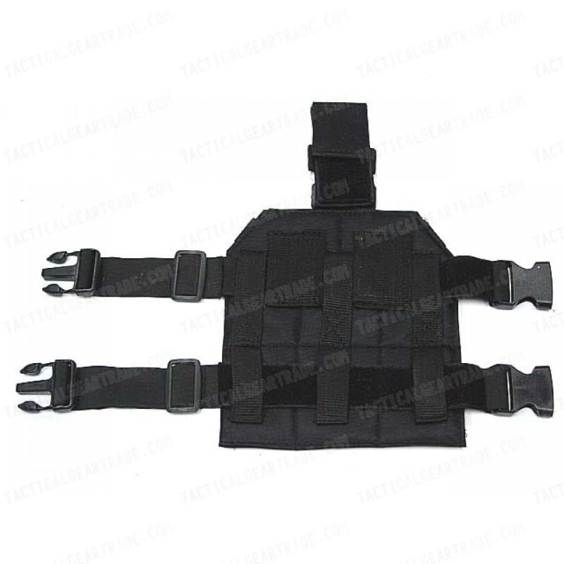 Airsoft Molle Drop Leg Panel Platform Black