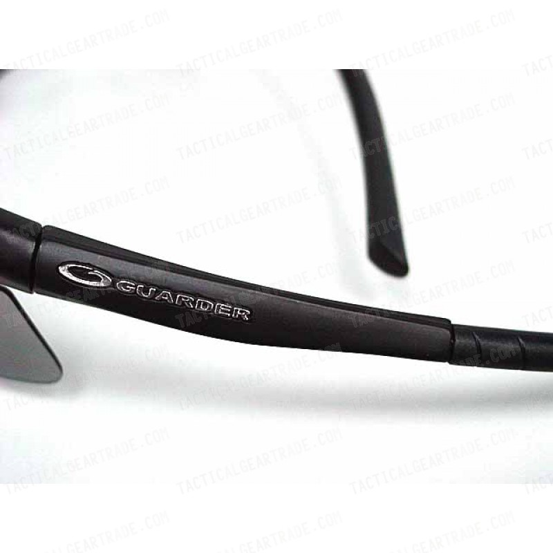 Guarder C6 Tactical Shooting Glasses w/4 Set Lens Black