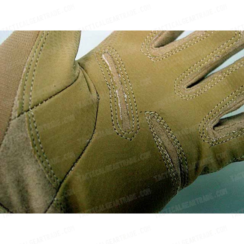 Special Operation Tactical Full Finger Assault Gloves Tan