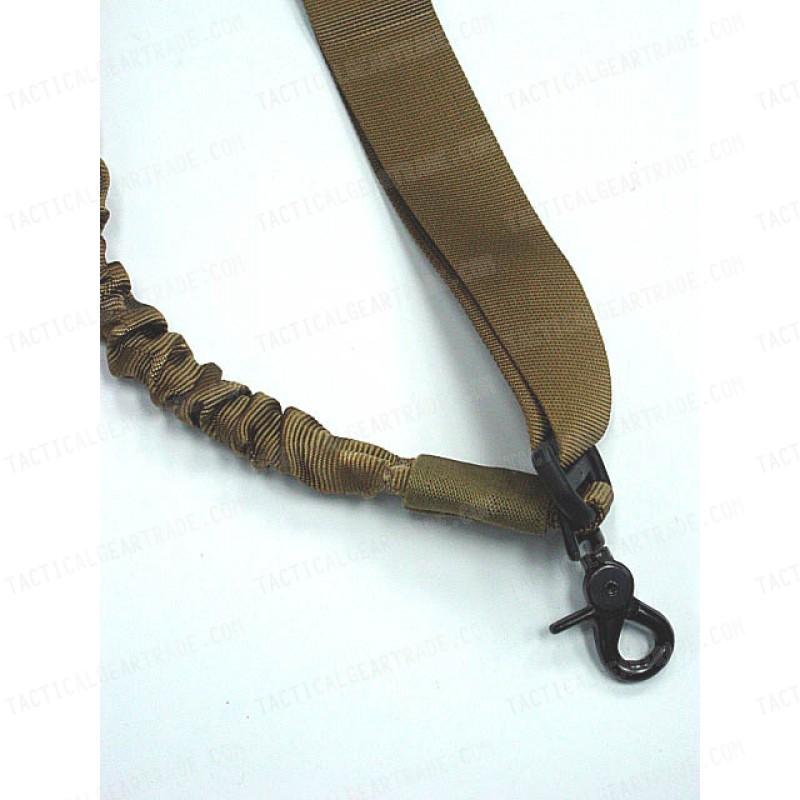 Elastic Bungee Snap Hook CQB Rifle Sling Coyote Brown