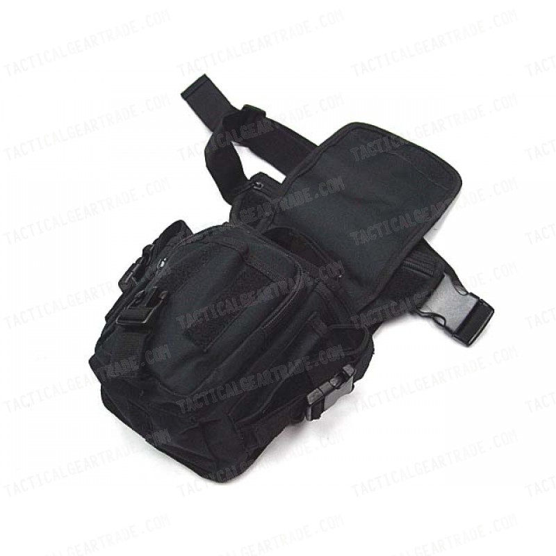 Drop Leg Utility Waist Pouch Carrier Bag Black