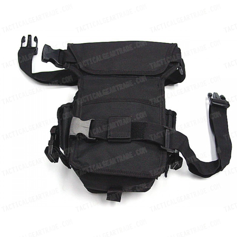 Drop Leg Utility Waist Pouch Carrier Bag Black