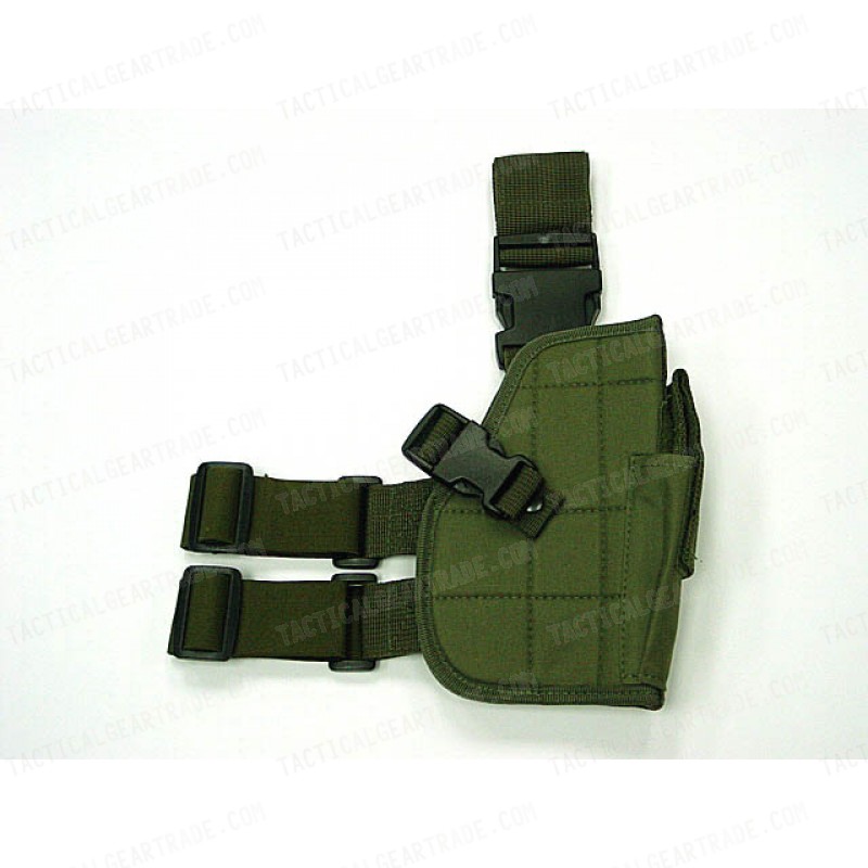 Tactical Drop Leg Pistol Holster OD