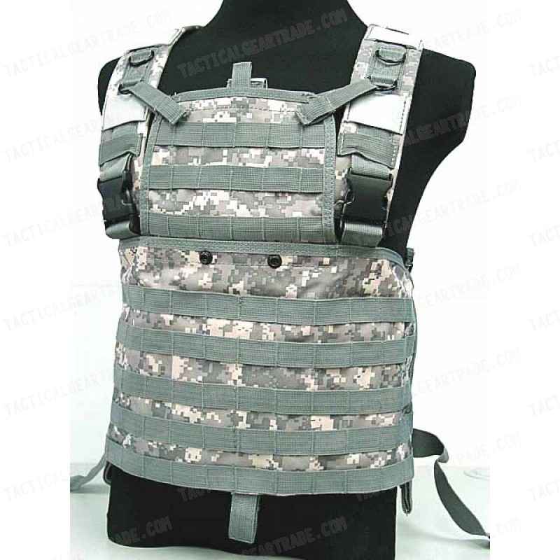 Molle Chest Rig Platform Carrier Vest Digital ACU Camo