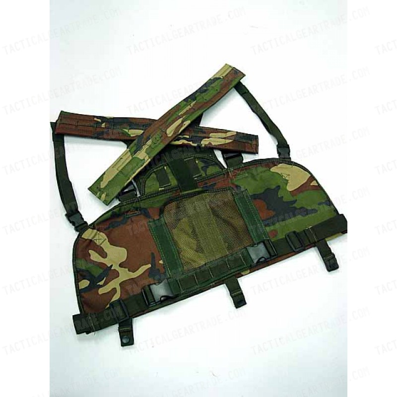 Molle Chest Rig Platform Carrier Vest Camo Woodland