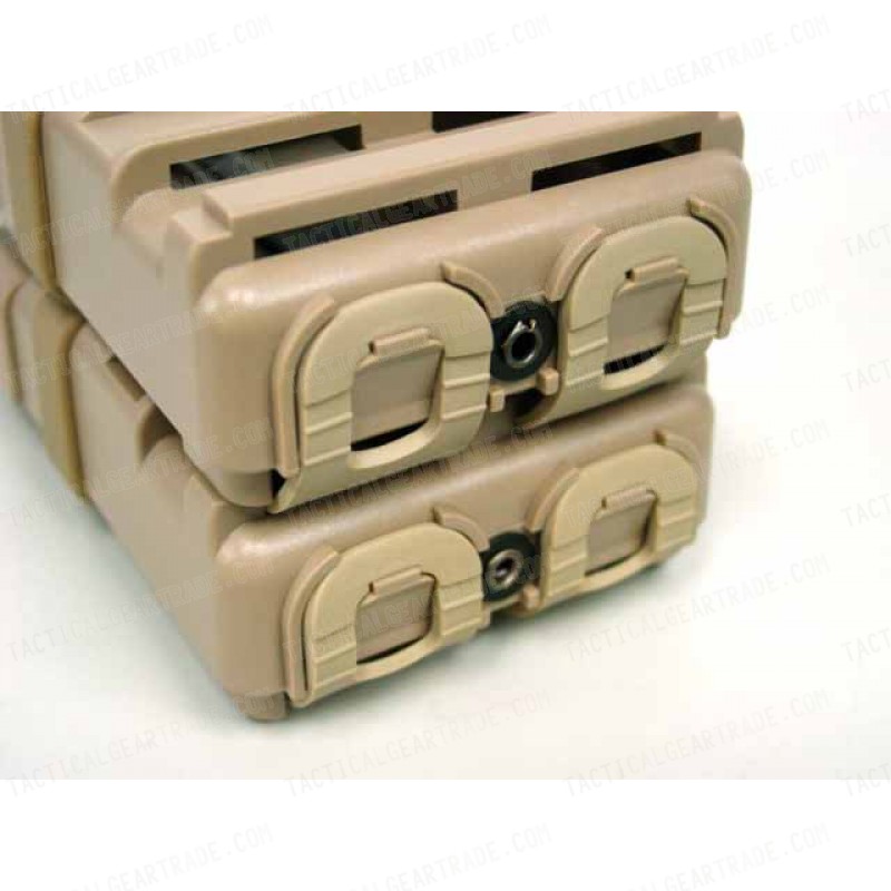 Molle FastMag Magazine Clip Holder Pouch Set Gen. 3 Tan