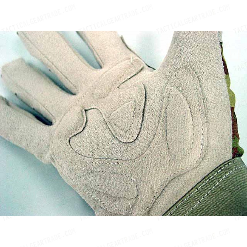 Full Finger Light Weight Duty Gloves Italian Vegetato Camo