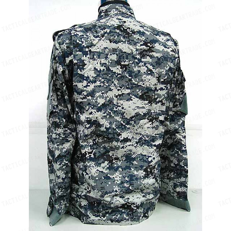 USMC BDU Uniform Set Shirt Pants Digital Blue Camo