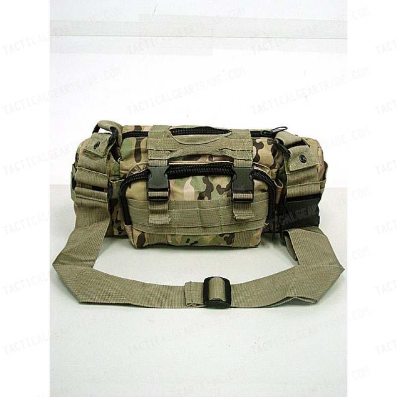 Molle Utility Shoulder Waist Pouch Bag Multi Camo