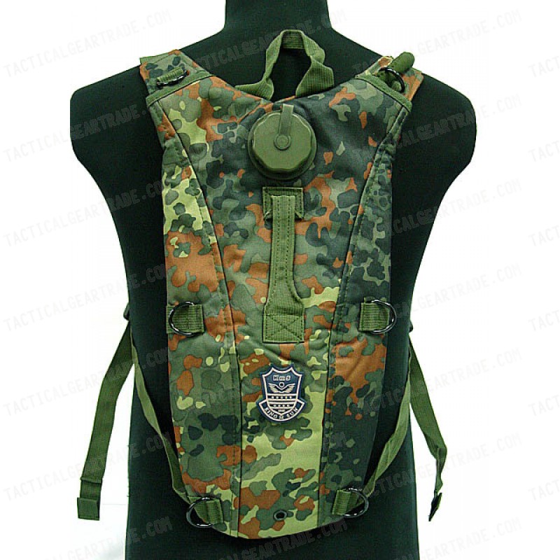 US Army 3L Hydration Water Backpack German Camo Woodland