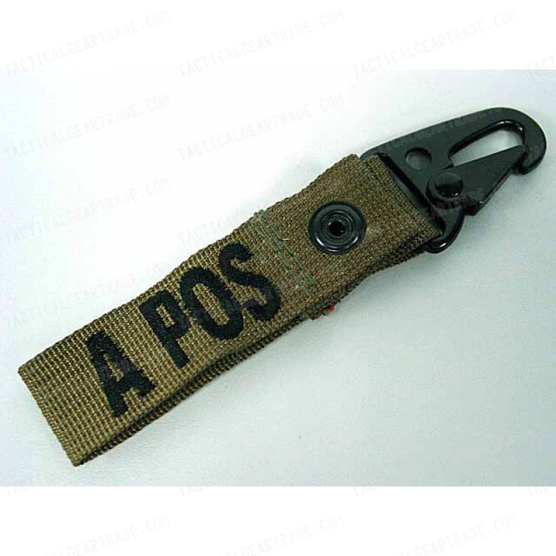 A POS Blood Type Identification Strap Tan