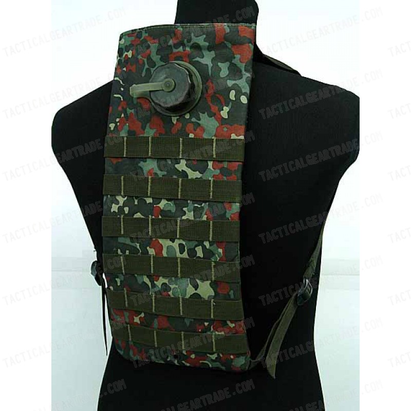 Molle 3L Hydration Water Backpack German Camo Woodland