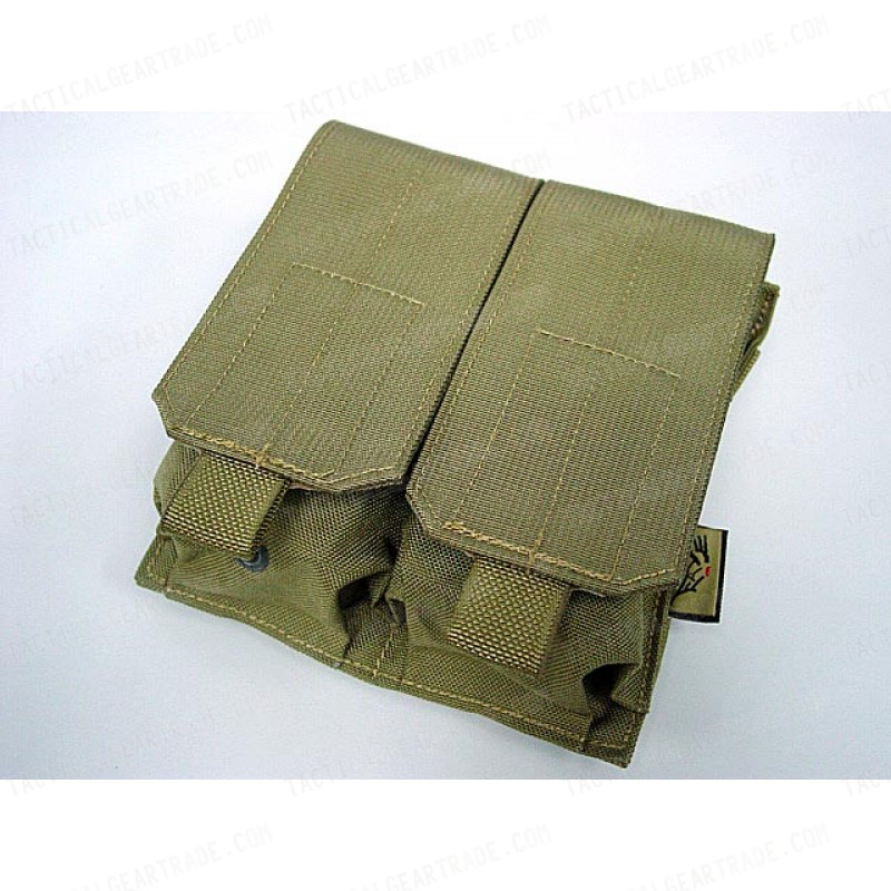 Flyye 1000D Molle Double M4/M16 Magazine Pouch Khaki