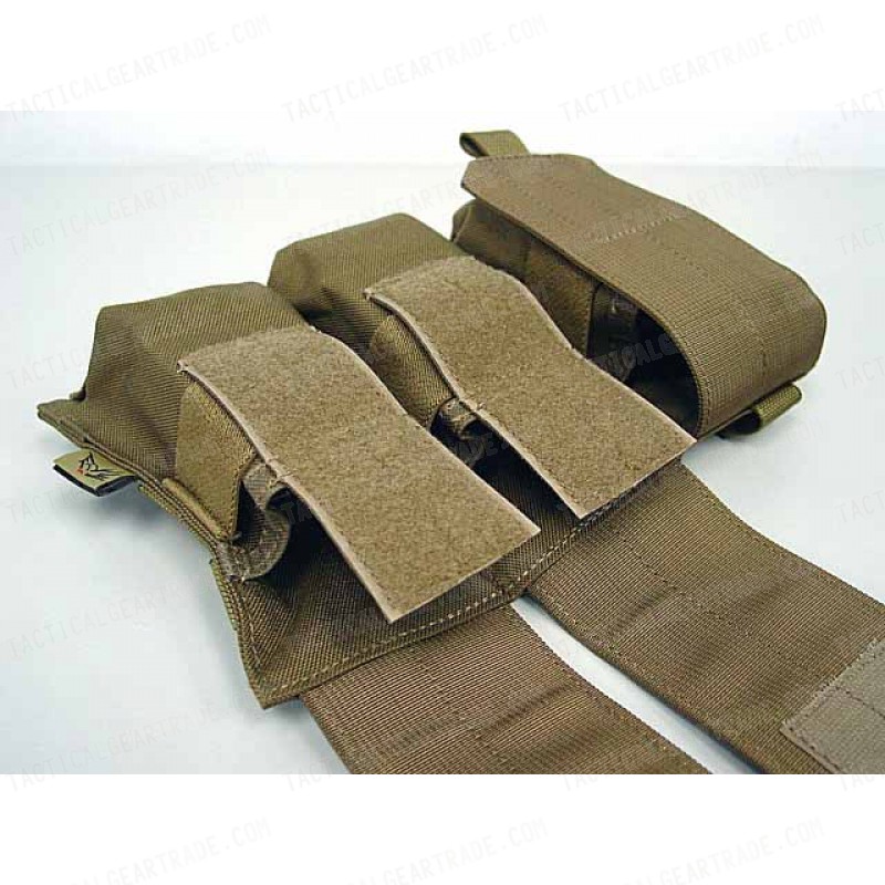 Flyye 1000D Molle Triple M4/M16 Magazine Pouch Coyote Brown