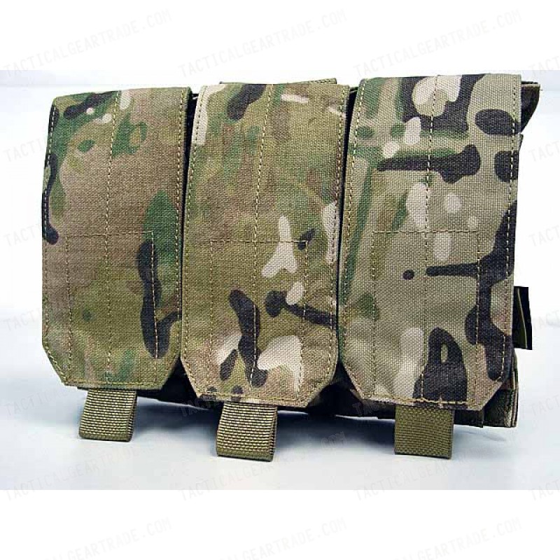 Flyye 500D Molle Triple M4/M16 Magazine Pouch Multicam