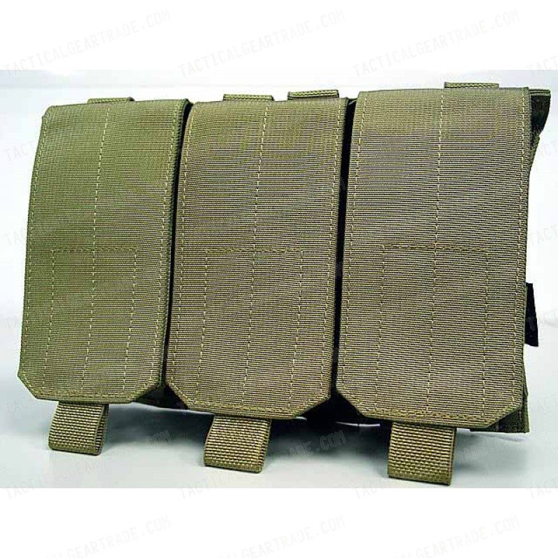 Flyye 1000D Molle Triple M4/M16 Magazine Pouch Khaki