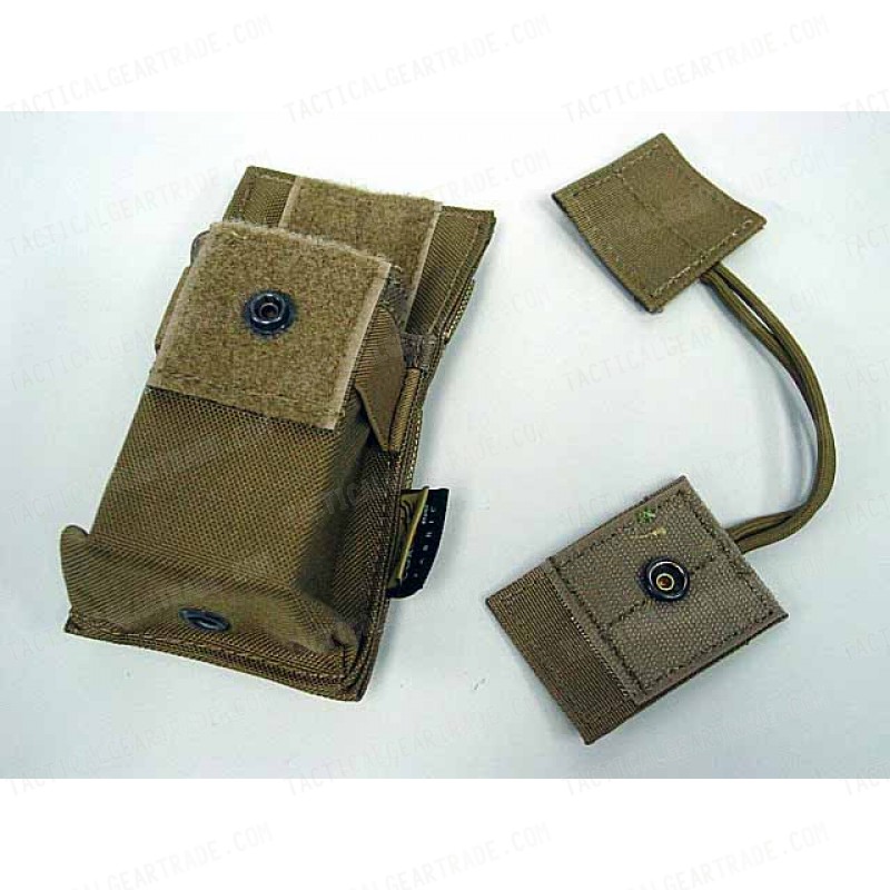 Flyye 1000D Molle Short Radio/Walkie Talkie Pouch Coyote Brown