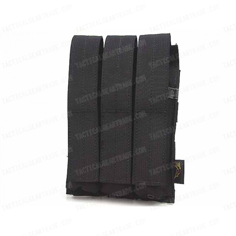 Flyye 1000D Molle Triple MP5 Magazine Pouch Black