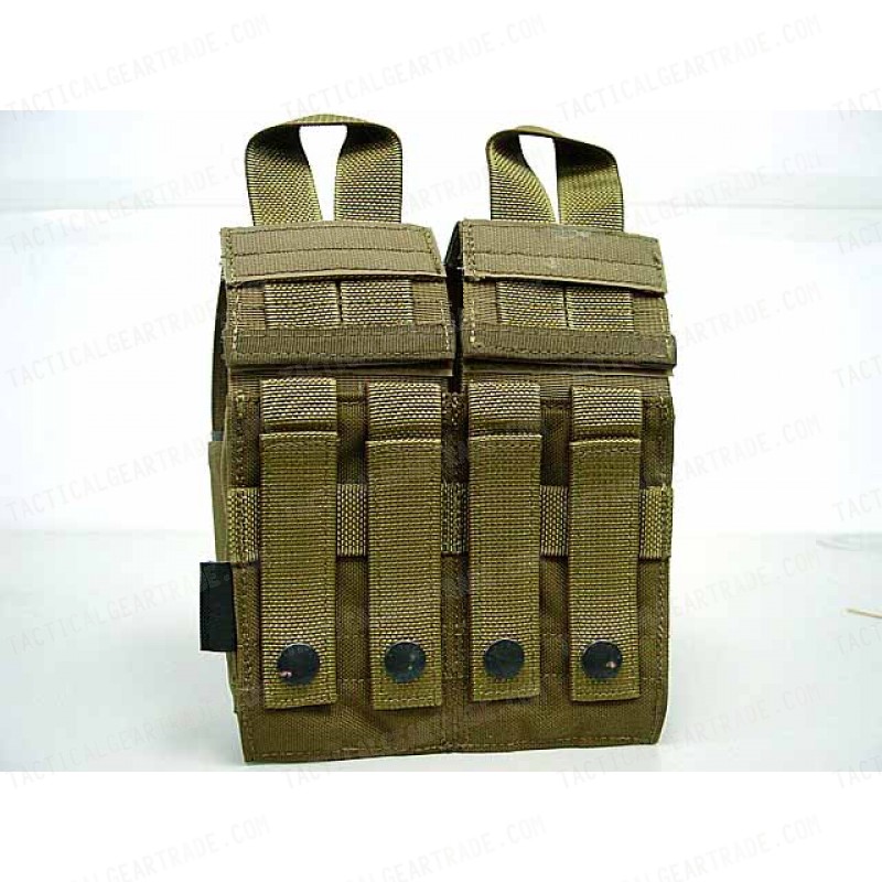 Flyye 1000D Molle Double M4 + Quad Pistol Mag Pouch Coyote Brown