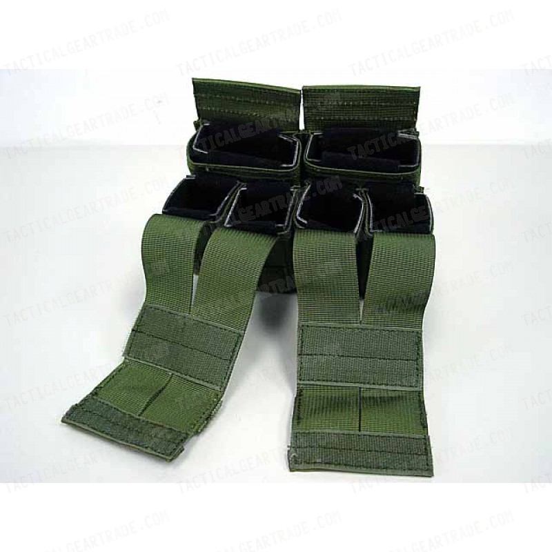 Flyye 1000D Molle Double M4 + Quad Pistol Mag Pouch OD