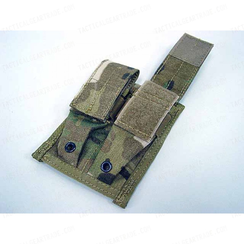 Flyye 500D Molle Double 9mm Pistol Magazine Pouch Multicam