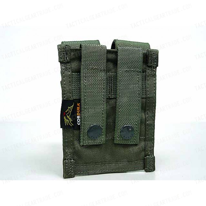 Flyye 1000D Molle Double 9mm Pistol Magazine Pouch Ranger Green