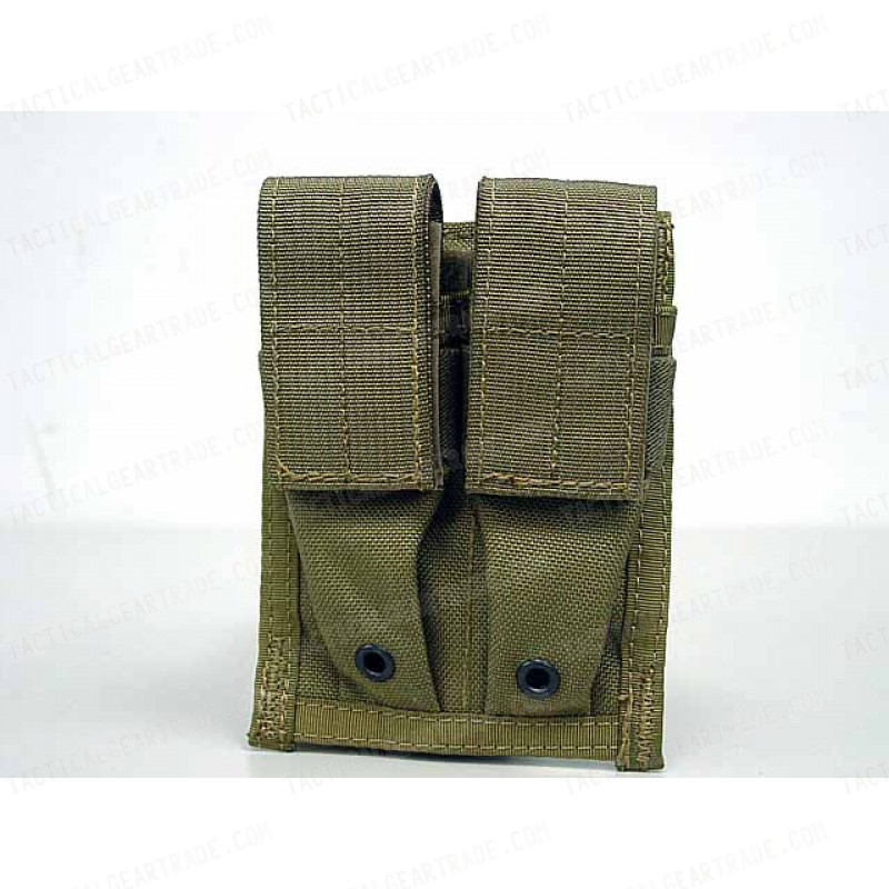 Flyye 1000D Molle Double 9mm Pistol Magazine Pouch Khaki