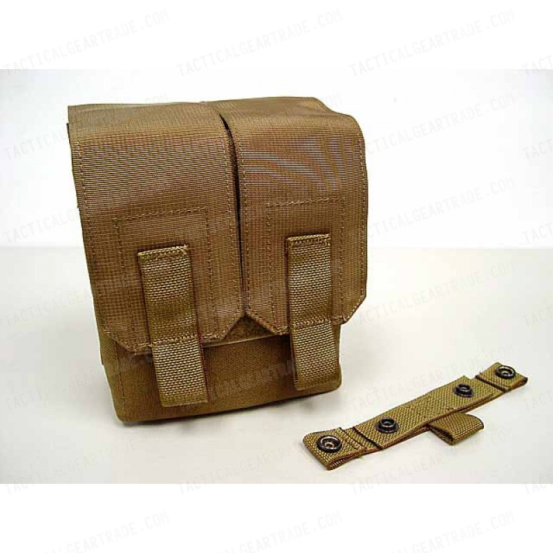 Flyye 1000D Molle M249 200rds Ammo Magazine Pouch Coyote Brown