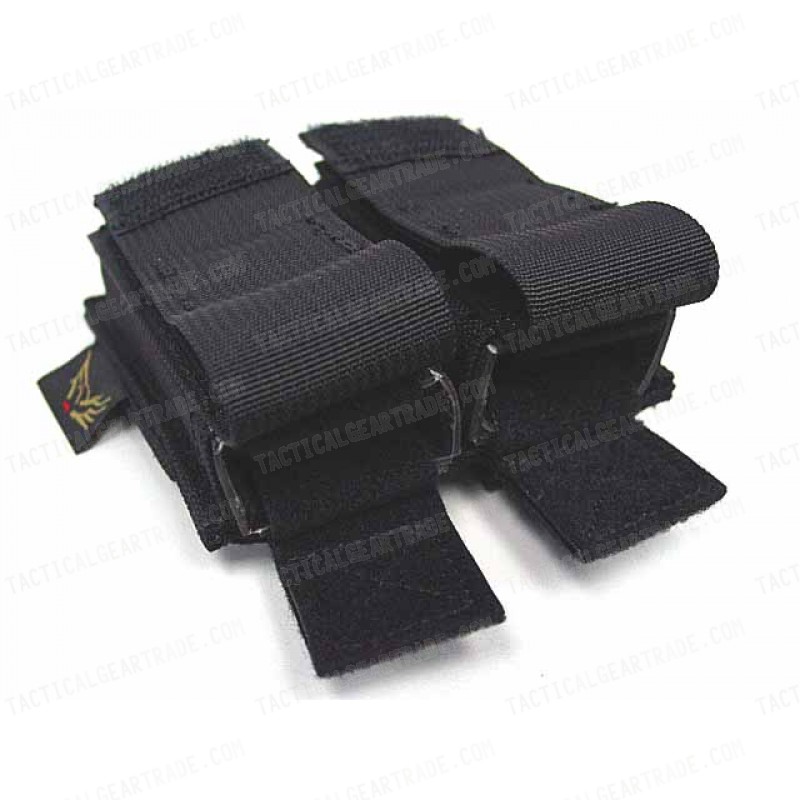 Flyye 1000D Molle Double .45 Pistol Magazine Pouch Black