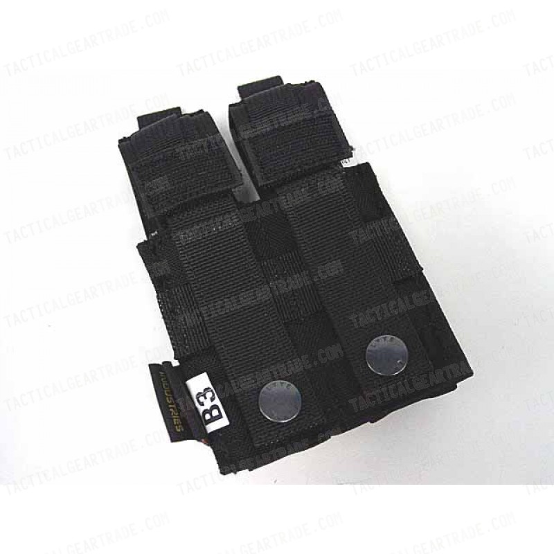 Flyye 1000D Molle Double .45 Pistol Magazine Pouch Black