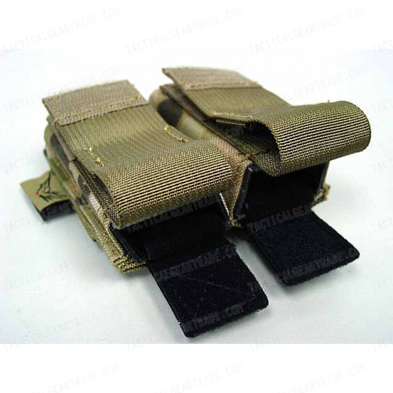 Flyye 500D Molle Double .45 Pistol Magazine Pouch Multicam