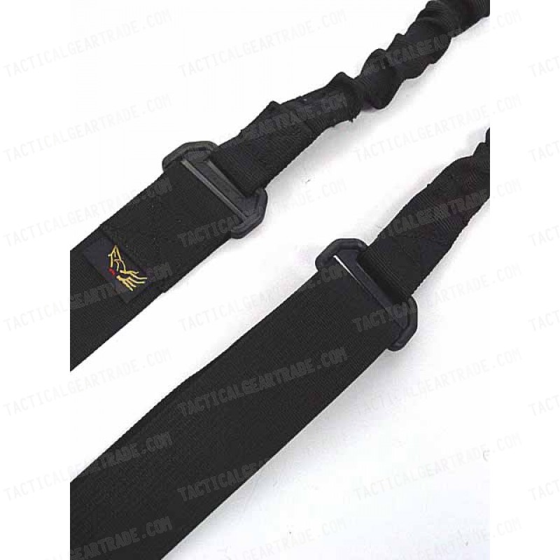 Flyye 1000D Elastic Bungee Hook CQB Rifle Sling Black