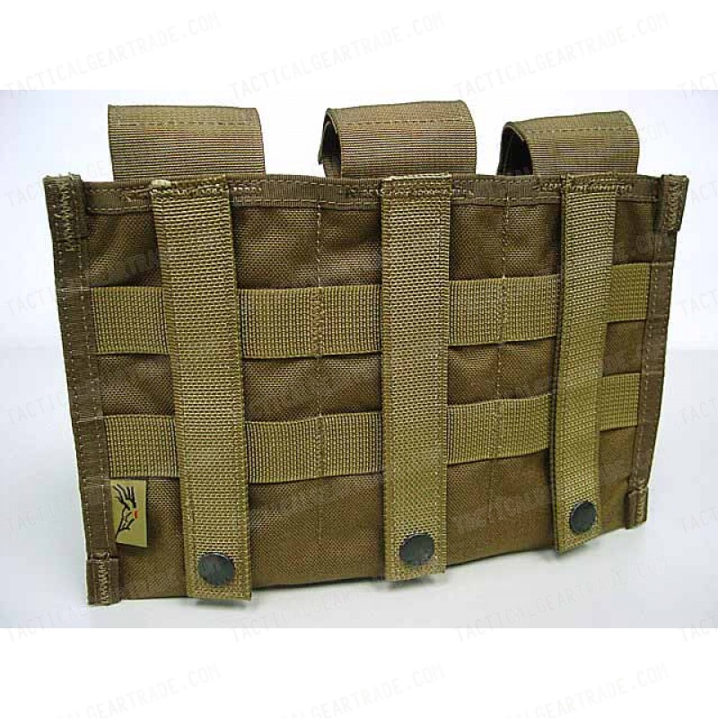 Flyye 1000D Molle Triple M4/M16 Mag Pouch Ver.MI Coyote Brown