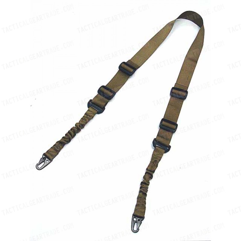 USMC 2-Point Bungee Tactical Rifle Sling Coyote Brown