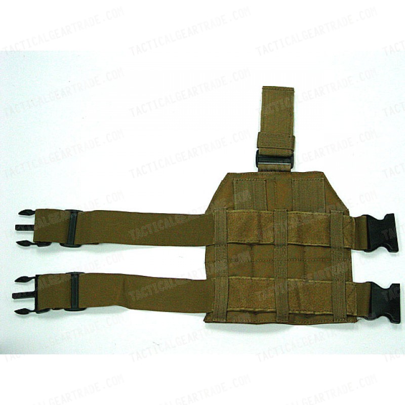 Coyote M4 Molle Drop Leg Platform Military Style Leg Panel Airsoft Army Cadet 
