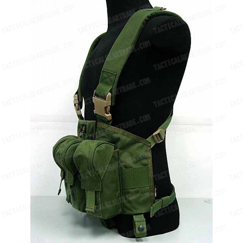 Flyye 1000D Tactical LBT AK Magazine Chest Rig Vest OD