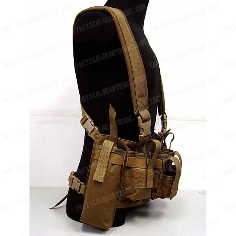 Flyye 1000D Tactical LBT M4 Magazine Chest Rig Vest Coyote Brown
