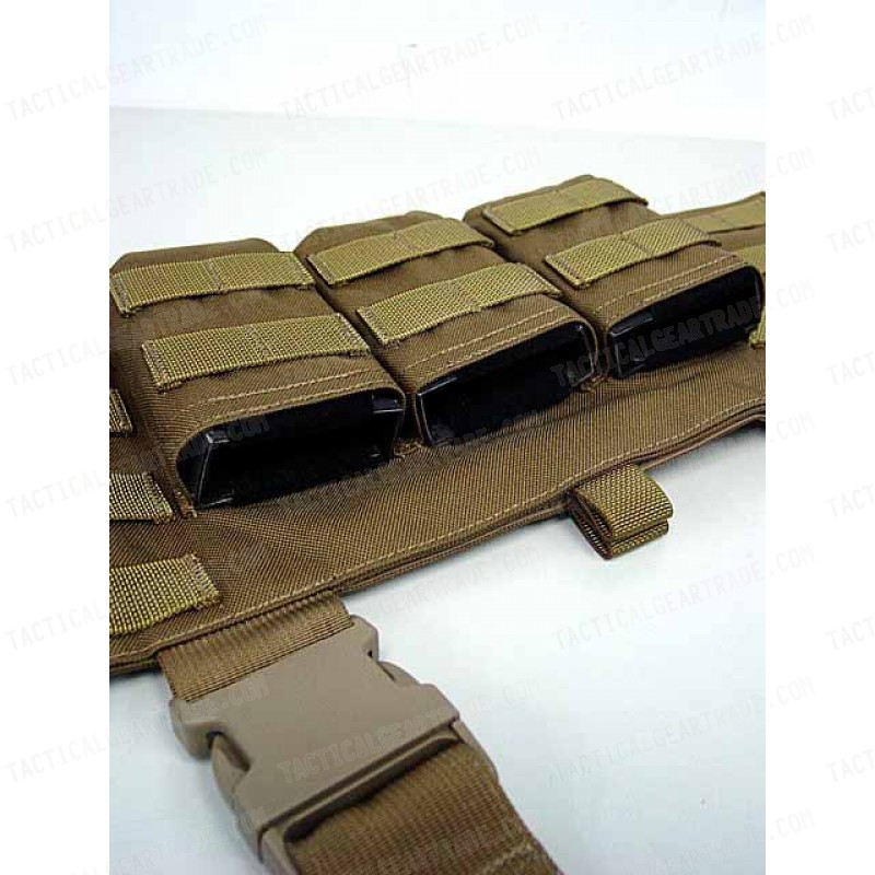 Flyye 1000D Molle LAW ENF Magazine Chest Rig Vest Coyote Brown