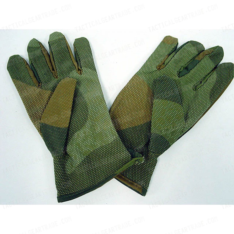US Army Military Assault Non-slip Gloves Camo Woodland