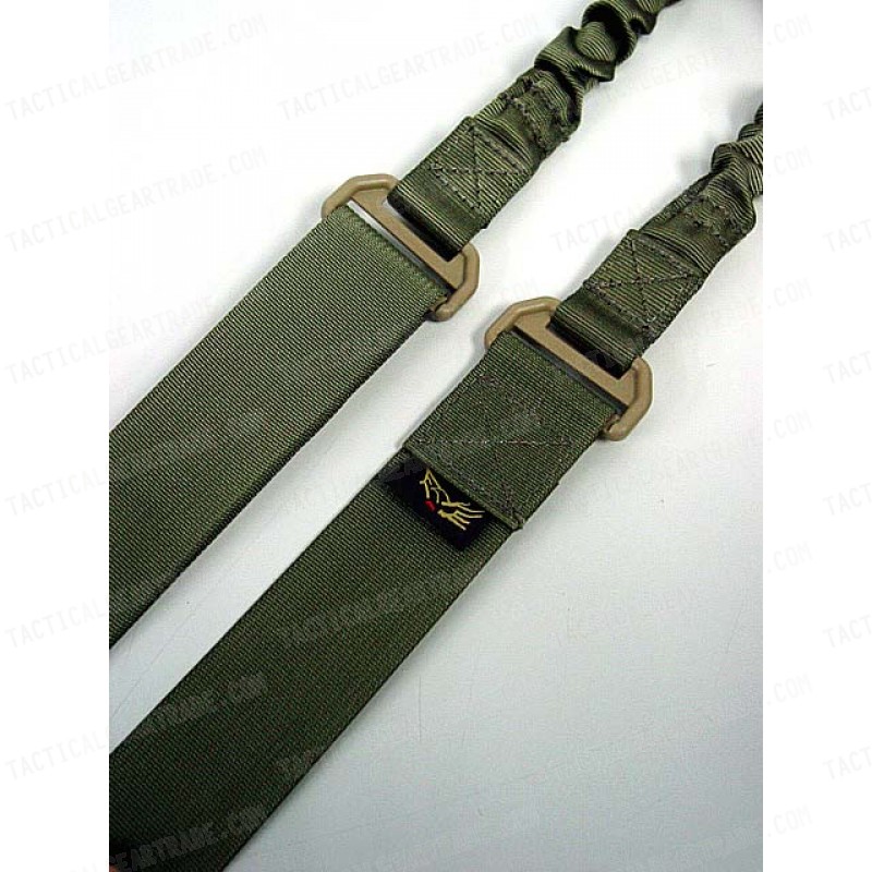 Flyye 1000D Elastic Bungee Hook CQB Rifle Sling Ranger Green