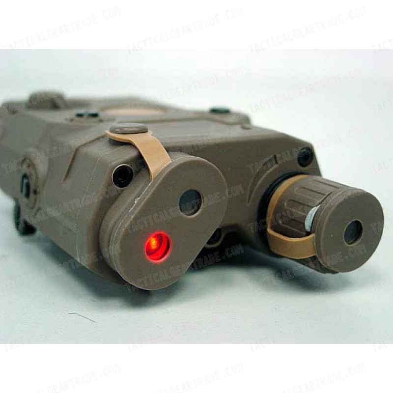 PRO&T AN/PEQ-15 Red Dot Laser & LED Flashlight Tan