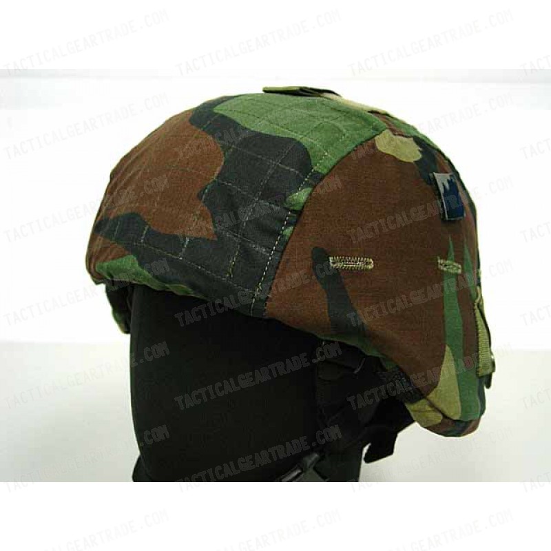 USGI MICH TC-2000 ACH Helmet Cover Camo Woodland Ver. 1