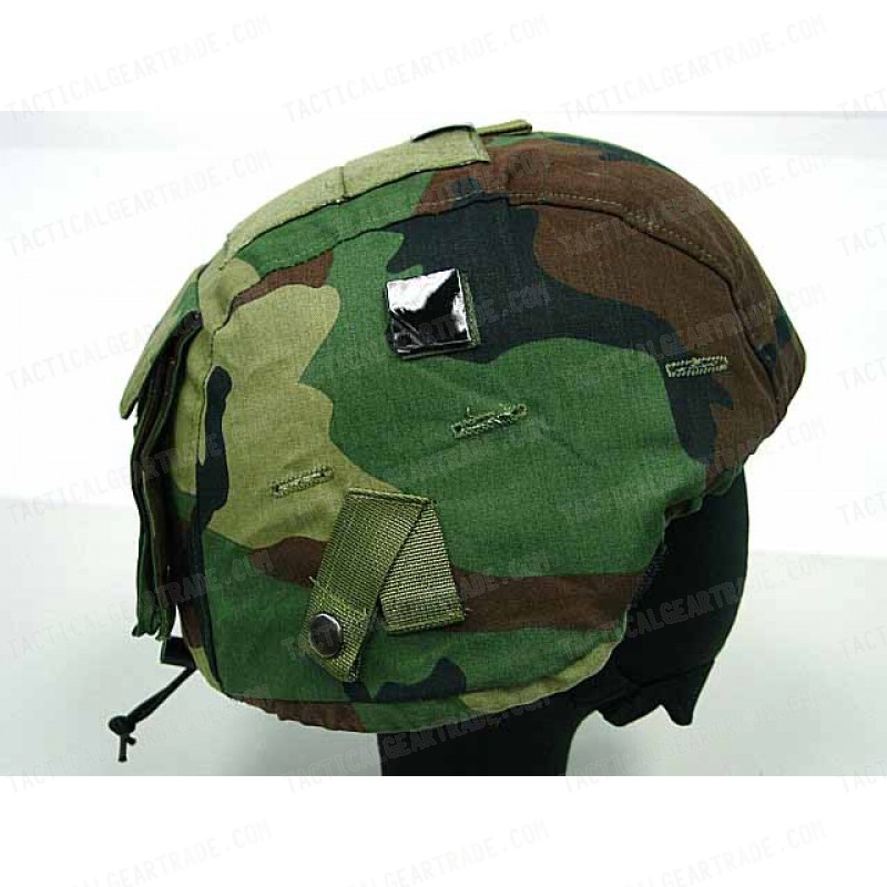 USGI MICH TC-2000 ACH Helmet Cover Camo Woodland Ver. 1