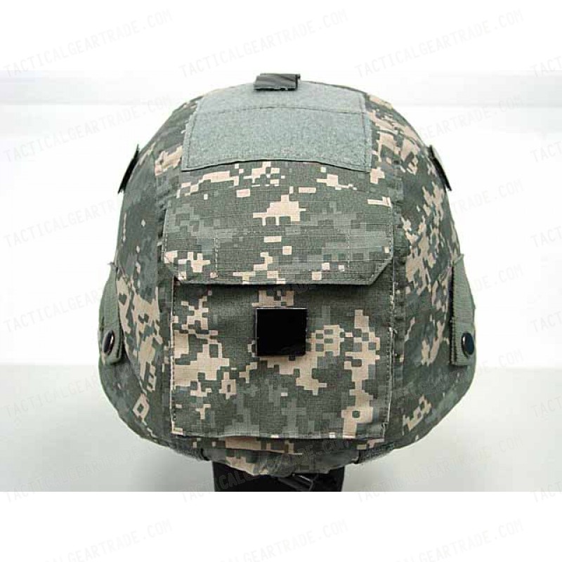 USGI MICH TC-2000 ACH Helmet Cover Digital ACU Camo Ver. 1