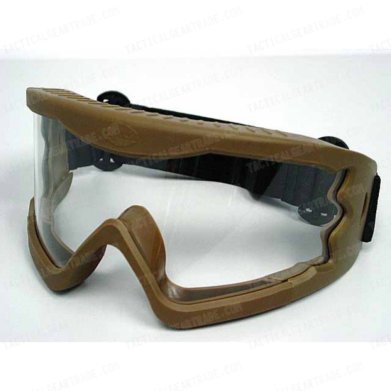 Airsoft X-Eye Wind Dust Tactical Goggle Glasses Tan