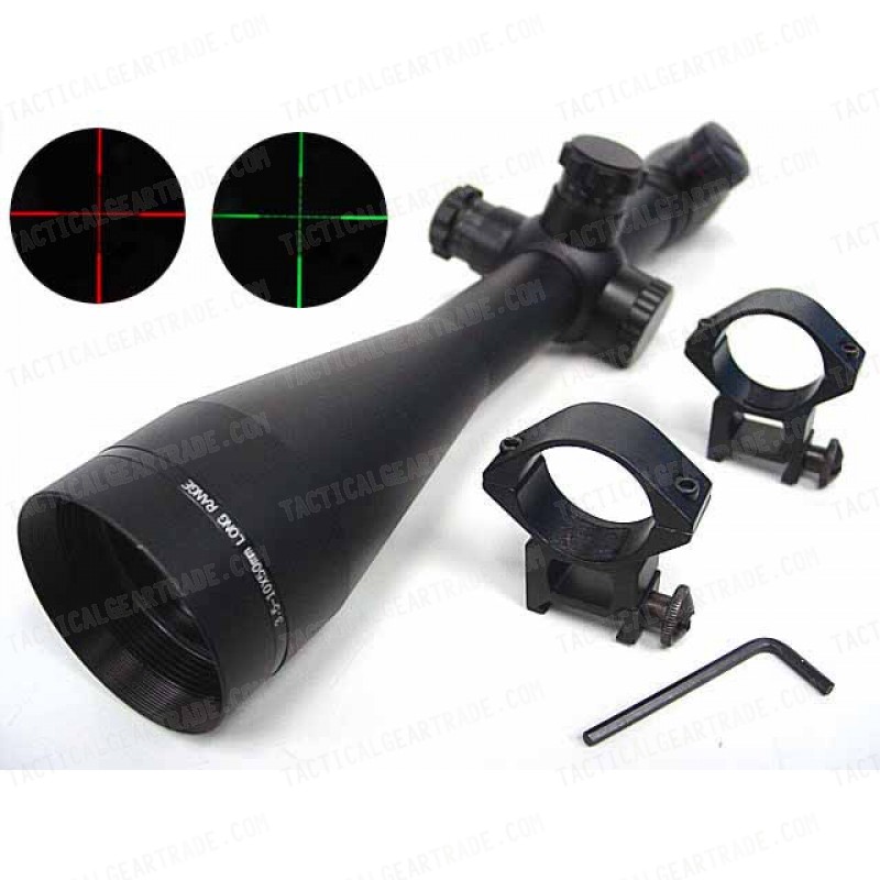 M1 3.5-10x50 50mm Red/Green Illuminated Mil-Dot Rifle Scope